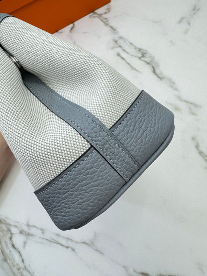 HERMES Neo Garden Party 23 木偶灰 Negonda Canvas