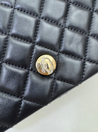 CHANEL 25K亮面淺金球 Mini CF20 Pearl Crush