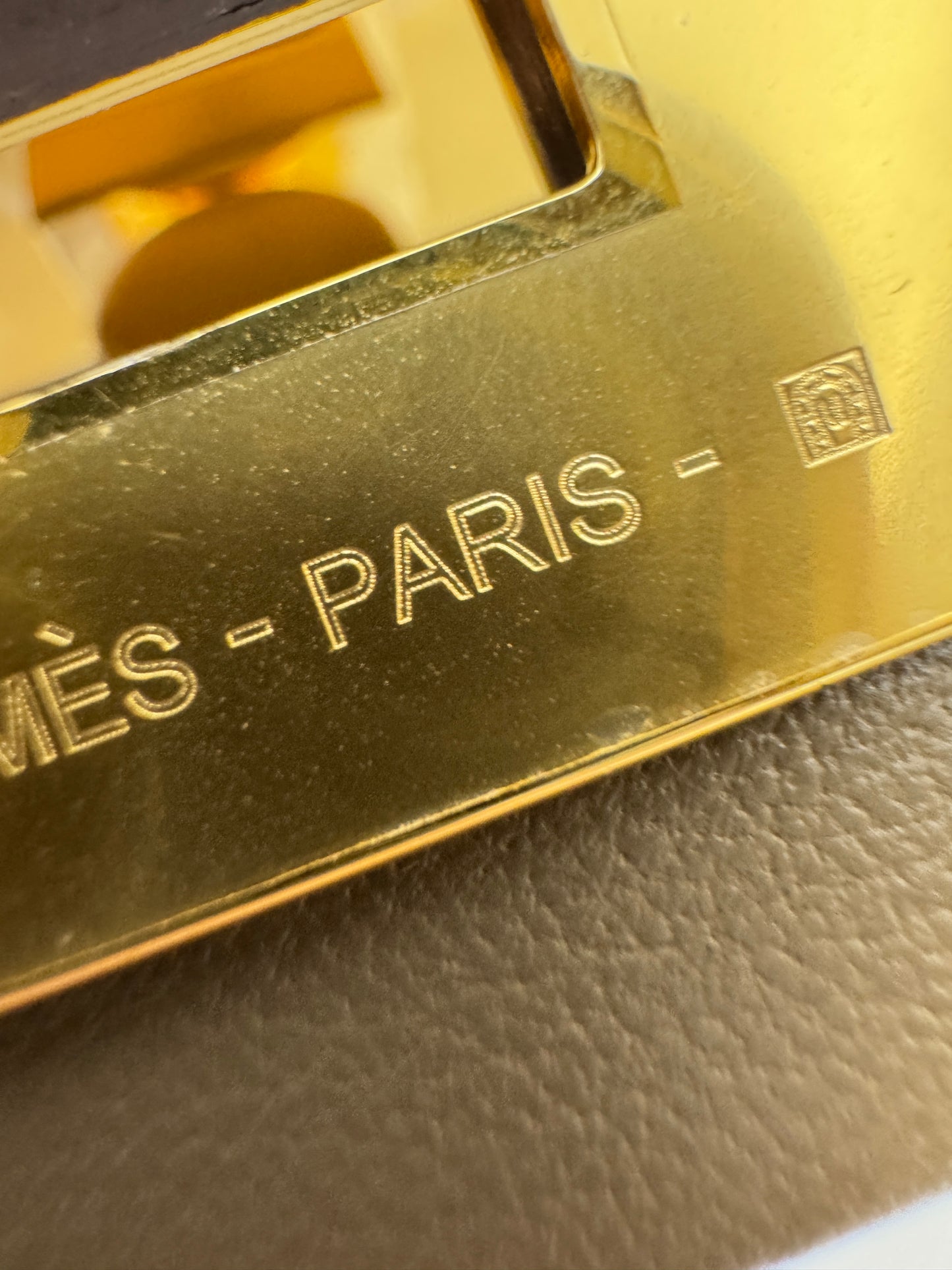 HERMES Mini 2424 大象灰金扣 Evercolor Etoupe GHW