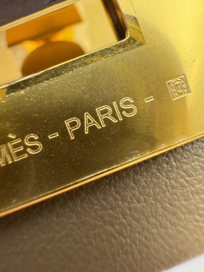 HERMES Mini 2424 大象灰金扣 Evercolor Etoupe GHW