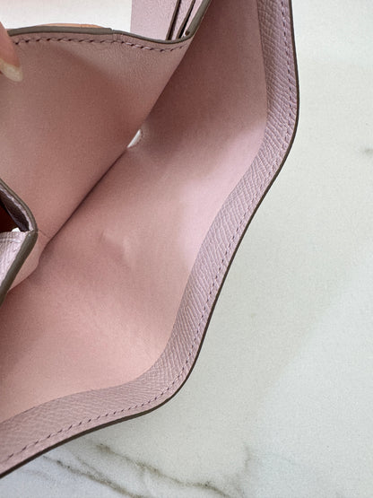 HERMES Bearn Wallet 三摺錢包 夢幻紫銀扣 Epsom Mauve Pale PHW