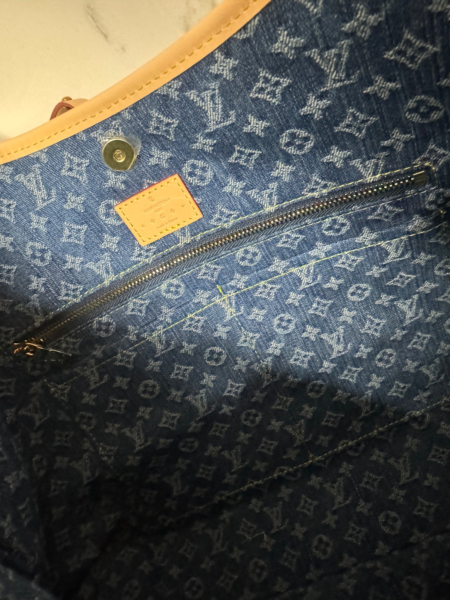 LV Carryall MM 深藍牛仔