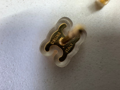 CELINE 凱旋門 透明耳環