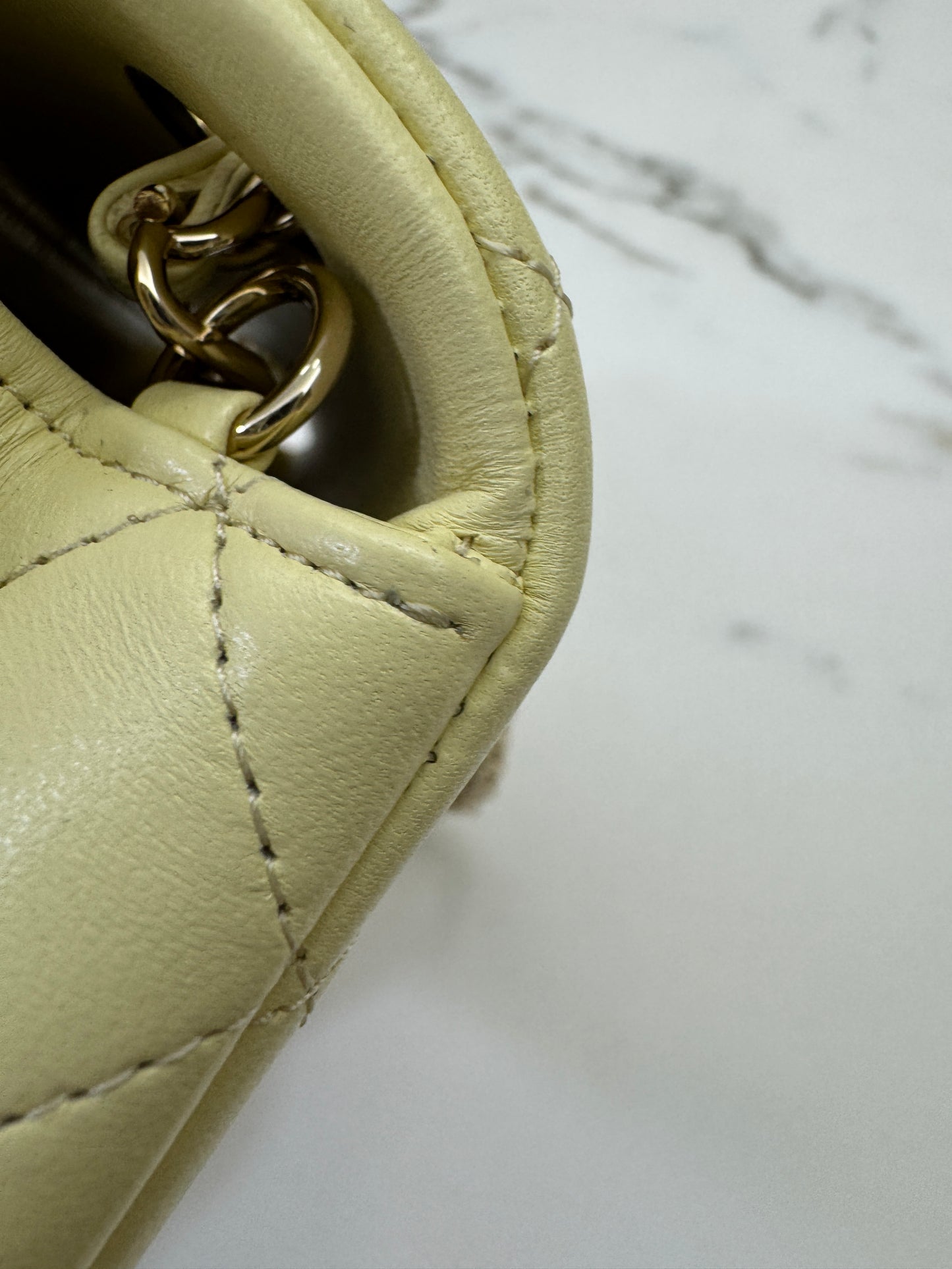 CHANEL Mini CF20 25S小雞黃 Lambskin