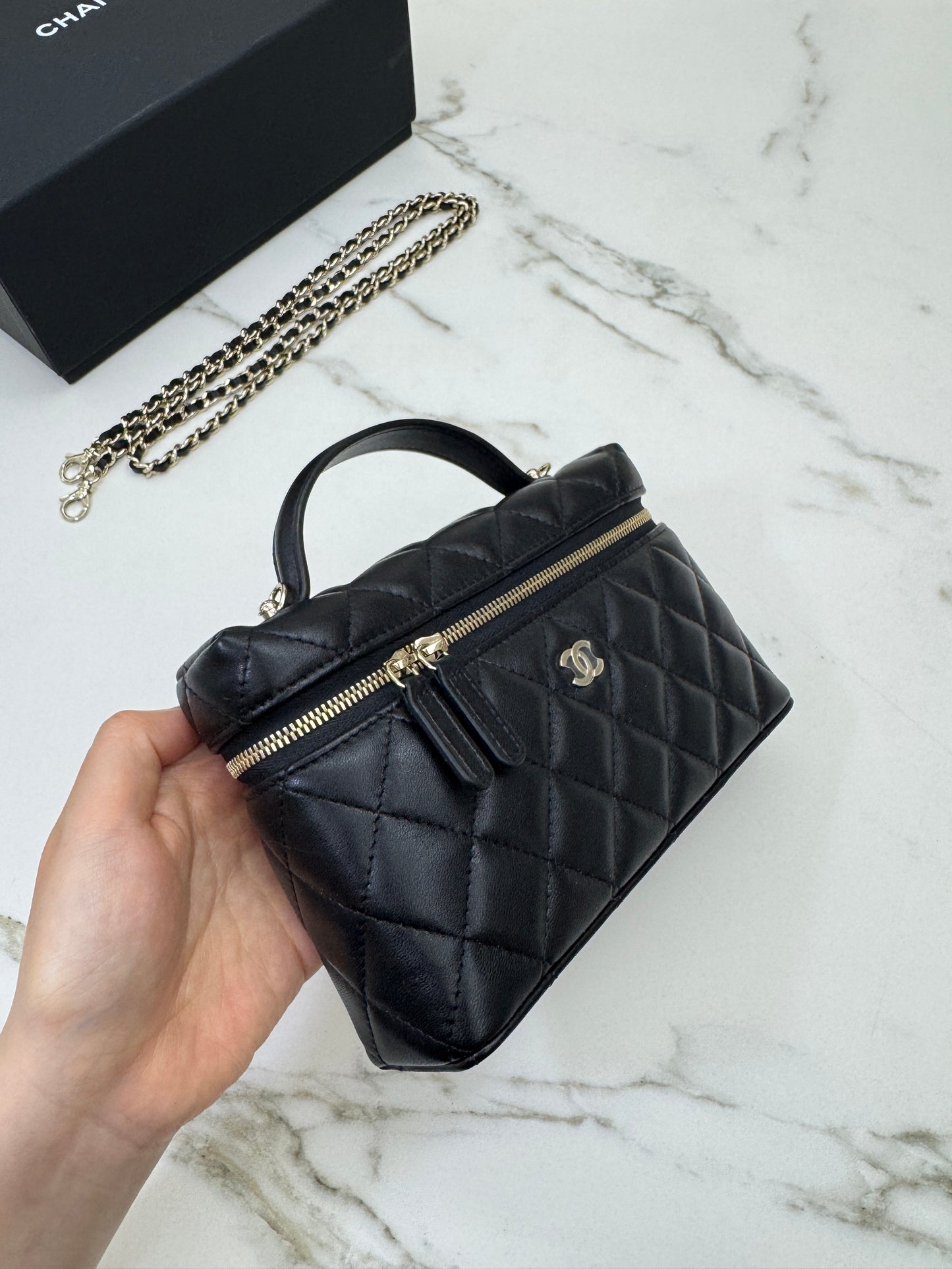 CHANEL LP盒子包 羊皮