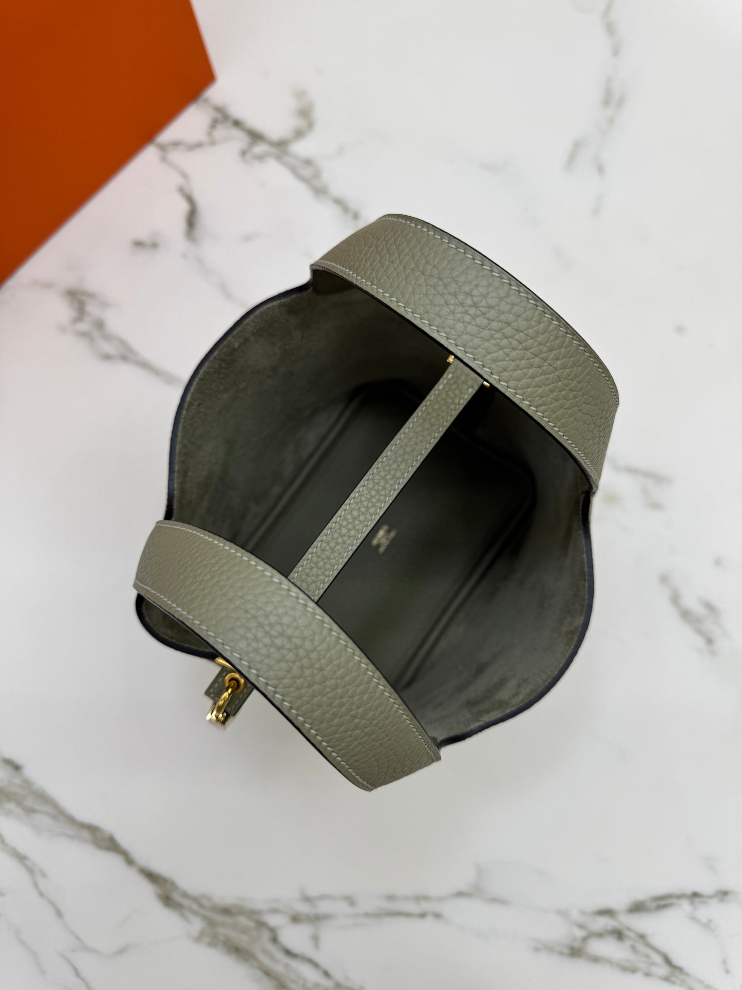 HERMES Picotin Lock 18 鼠尾草綠金扣 Q1 Sauge GHW￼