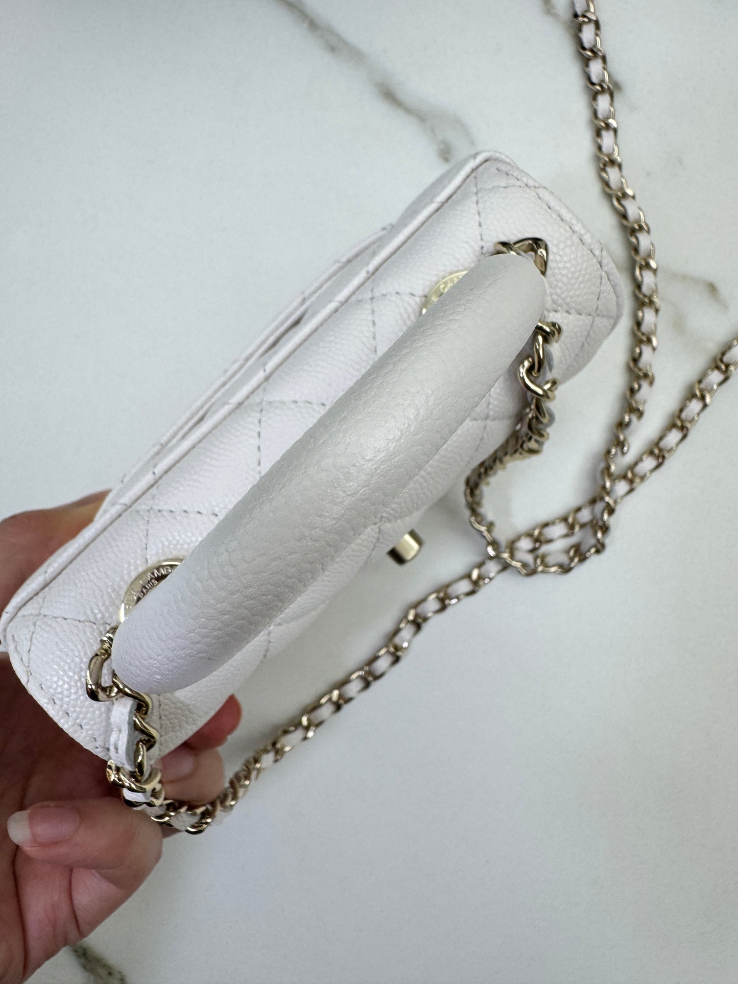 CHANEL Coco Handle Nano 白色