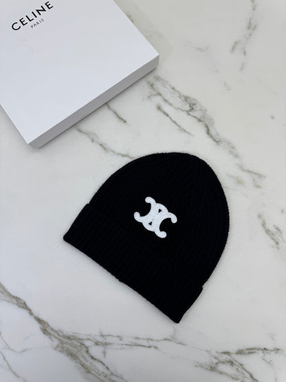 CELINE Cashmere 凱旋門Logo冷帽