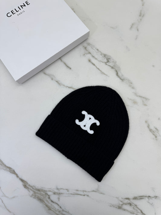 CELINE Cashmere 凱旋門Logo冷帽