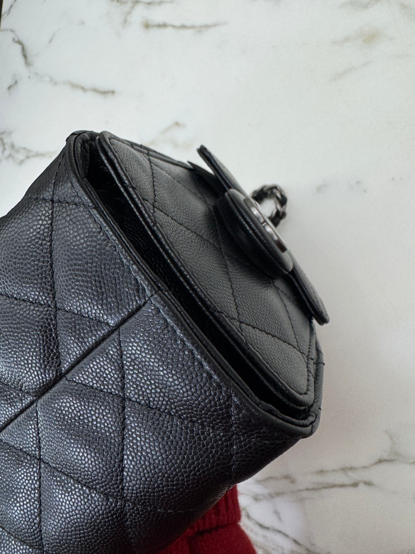 CHANEL Mini 25Bag 黑銀