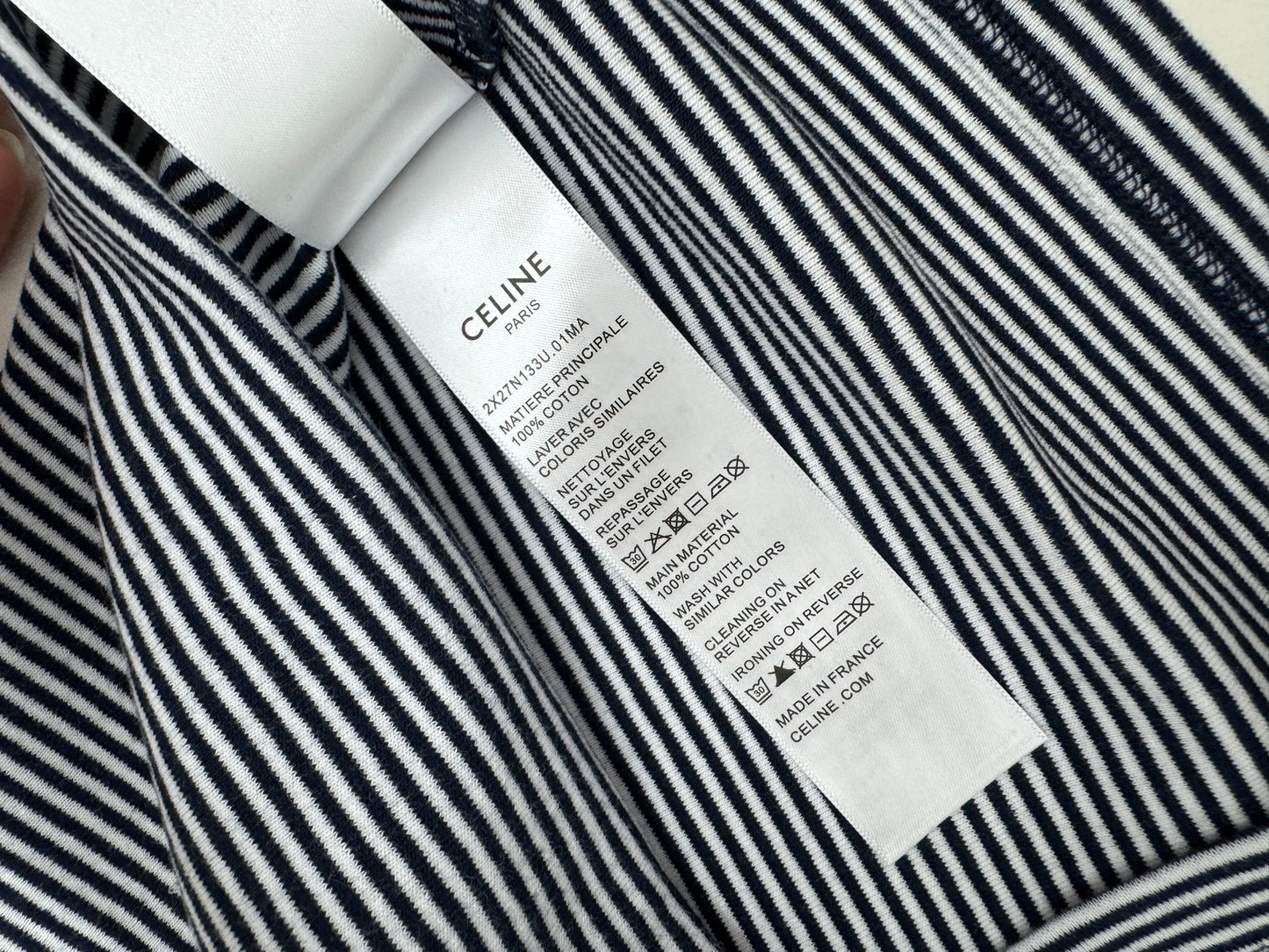 CELINE 海軍藍條紋背心