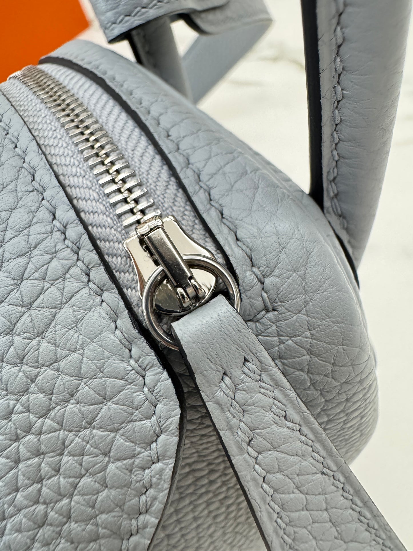 HERMES Mini Lindy II 木偶灰銀扣 TC Gris Platin PHW