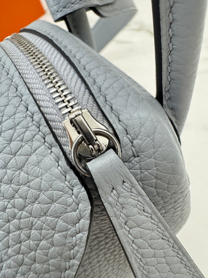 HERMES Mini Lindy II 木偶灰銀扣 TC Gris Platin PHW