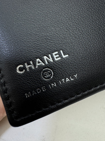 CHANEL 25K Passport Holder So Black