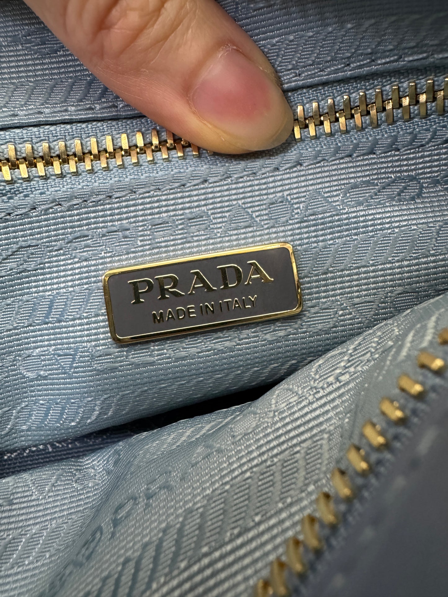 PRADA Bonnie Medium Aviation Blue