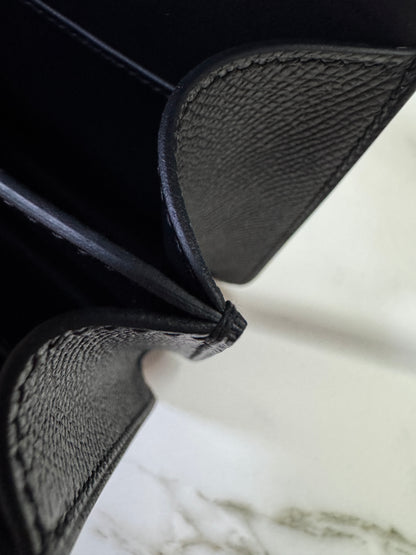 HERMES Mini Constance 新版 附鏡子 黑銀 Epsom PHW