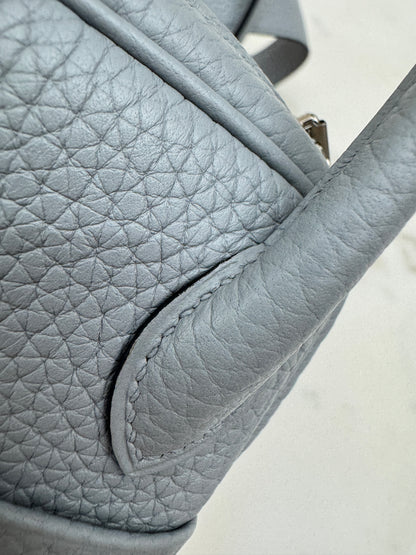 HERMES Mini Lindy II 木偶灰銀扣 TC Gris Platin PHW