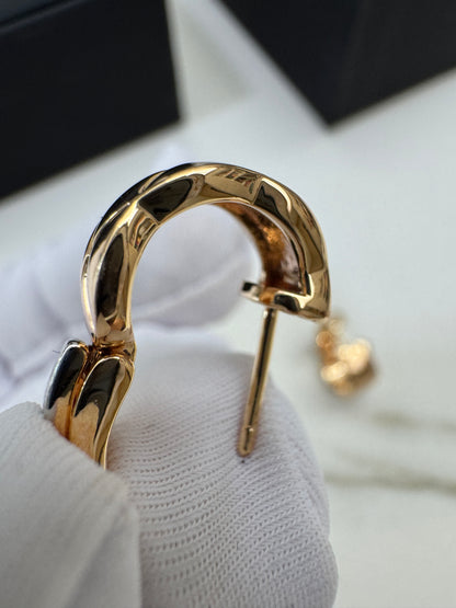 CHANEL Coco Crush 玫瑰金耳環