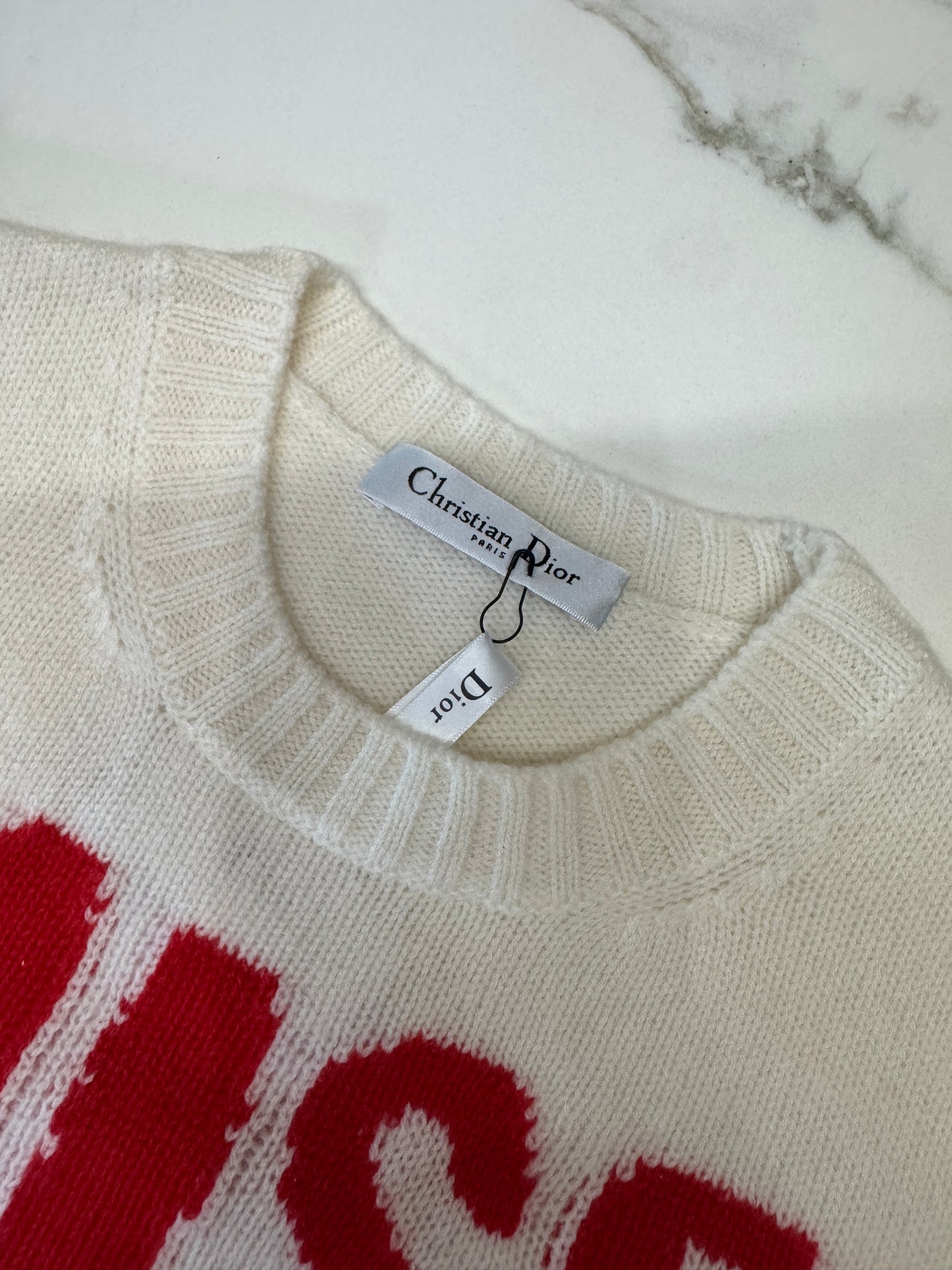 DIOR Miss Dior 紅字薄毛衣