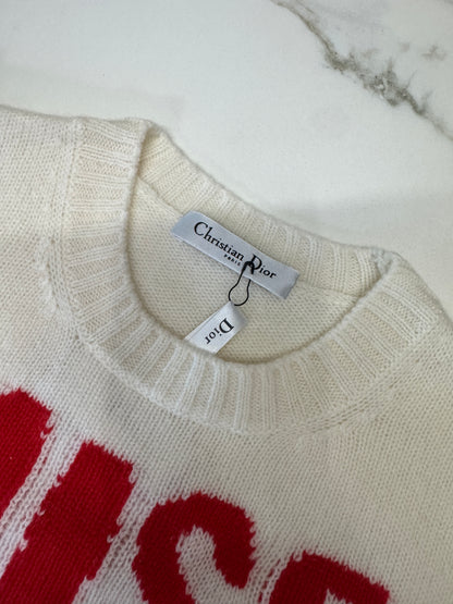 DIOR Miss Dior 紅字薄毛衣