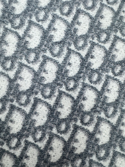 DIOR Oblique Scarf Grey 200x48cm