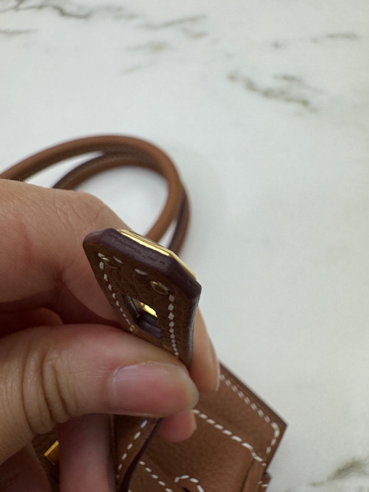 HERMES Birkin 25 金棕色金扣 Togo Gold GHW