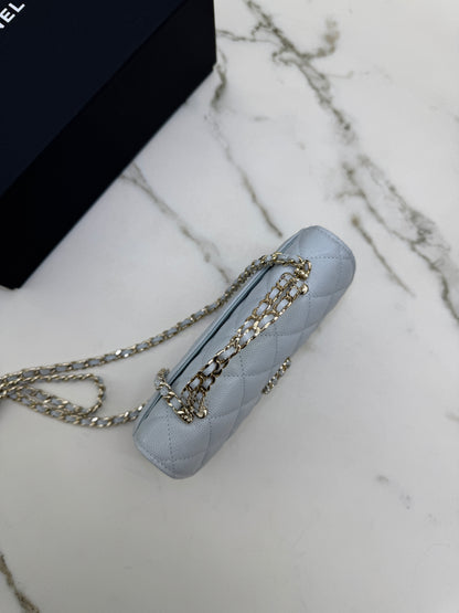 CHANEL 25S Kelly 手機包 Baby Blue