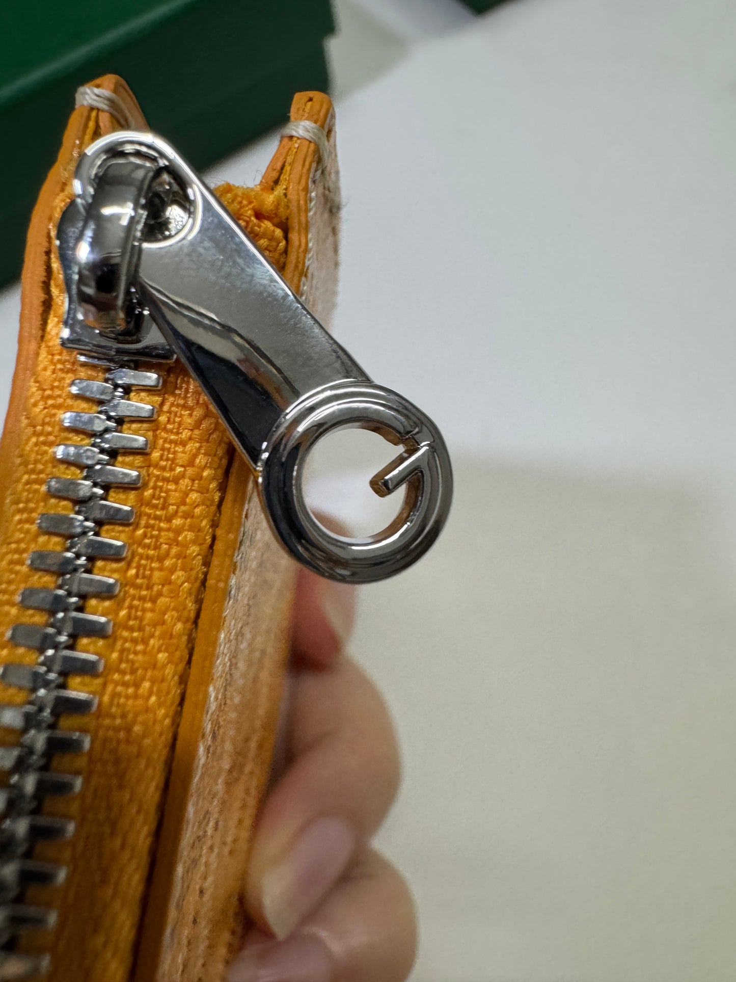 GOYARD Bourbon Zipped Cardholder 黃色