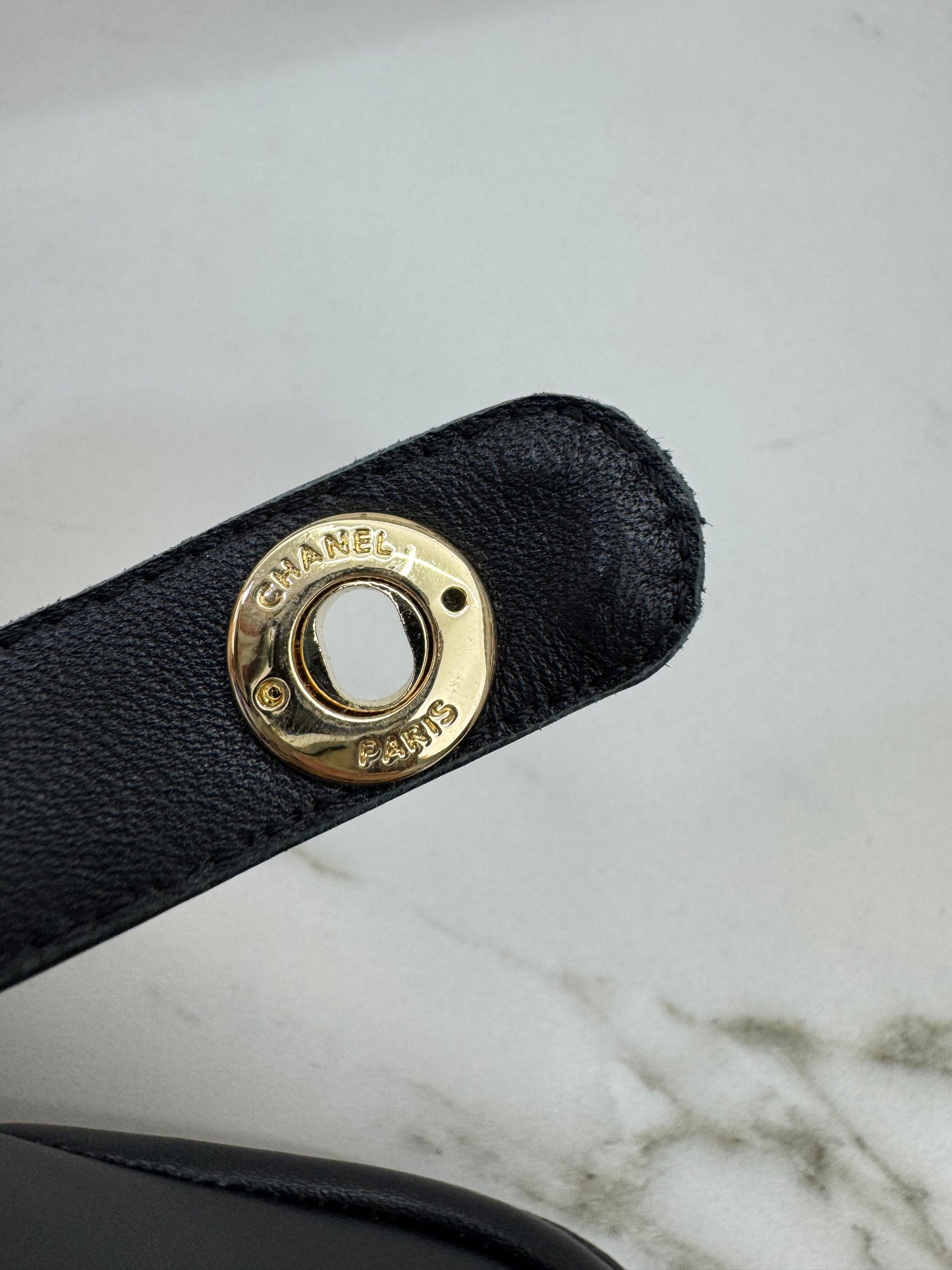 CHANEL 25K T字厚底樂福鞋