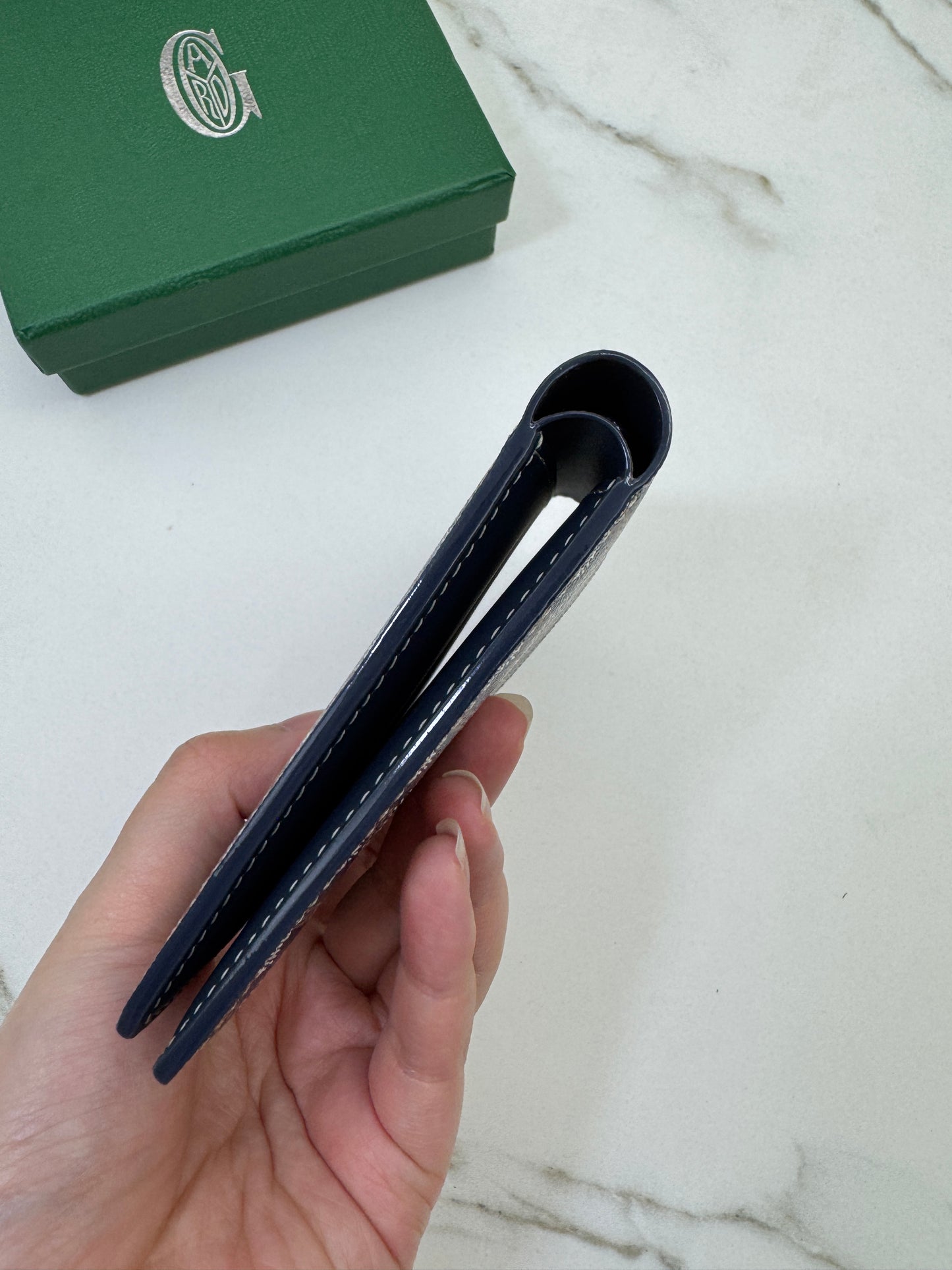 GOYARD Victoire Wallet 海軍藍