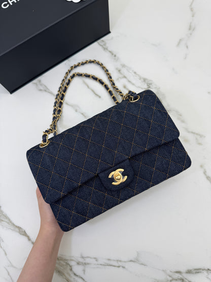 CHANEL 26P深藍牛仔 CF25 Medium