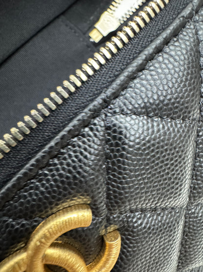 CHANEL 25P 拉絲金扣 LP盒子包