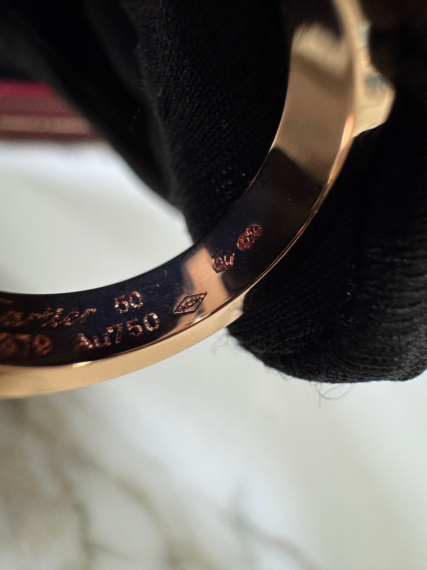 CARTIER Love 玫瑰金 單鑽戒指