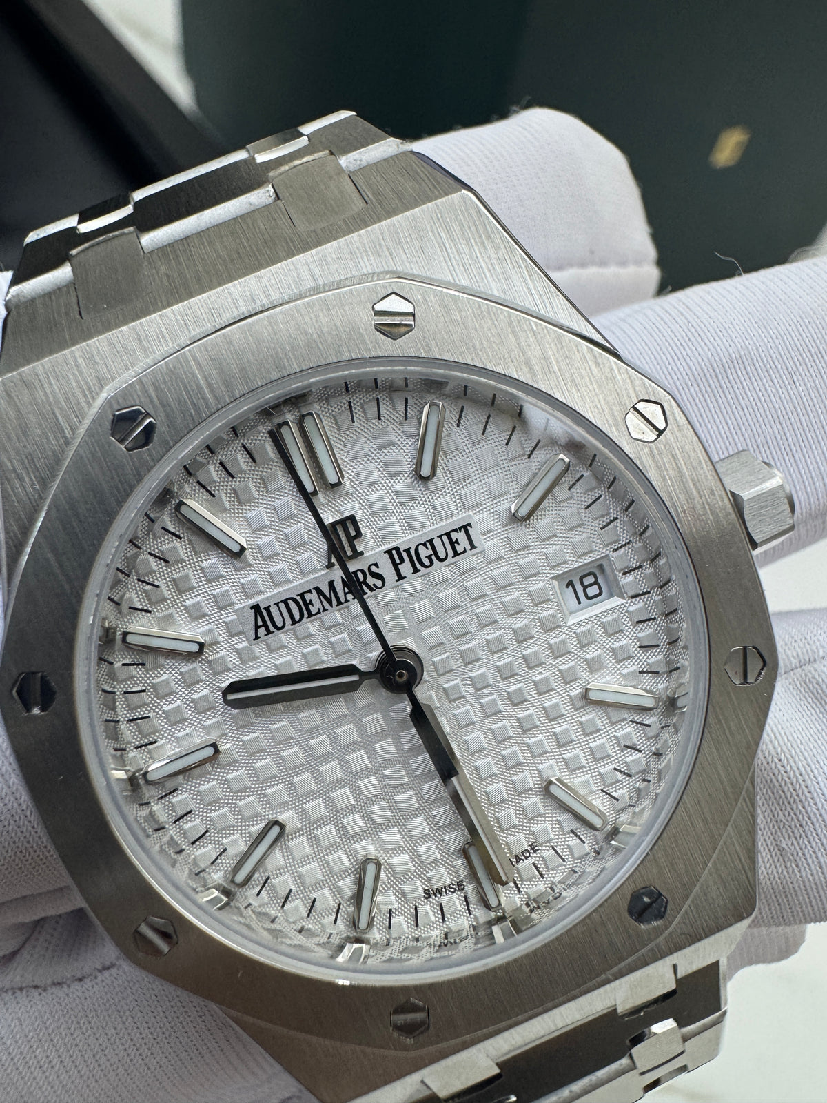 AP Royal Oak 白盤 34mm 77350ST