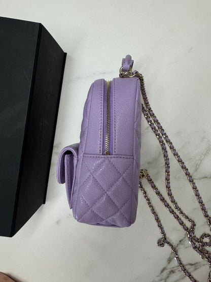 CHANEL 小書包 香芋紫 牛皮 Backpack