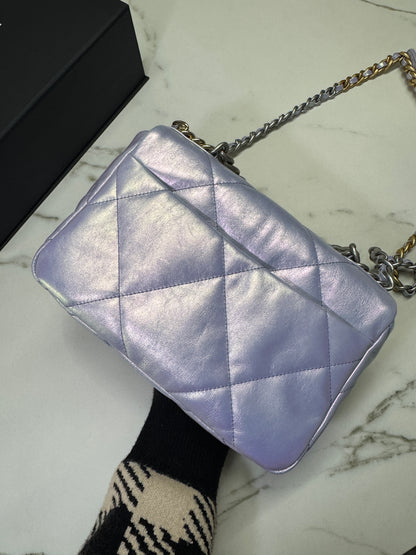 CHANEL 19 Bag Small 22P幻彩紫 小號