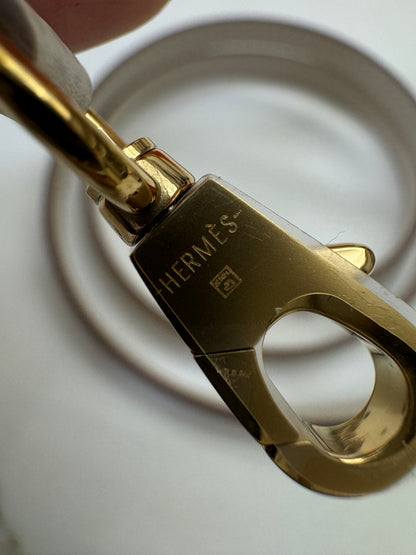 HERMES Mini Kelly II 奶昔白金扣 Epsom GHW