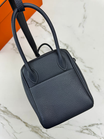 HERMES Lindy 26 石板灰銀扣 85 Ardoise TC PHW