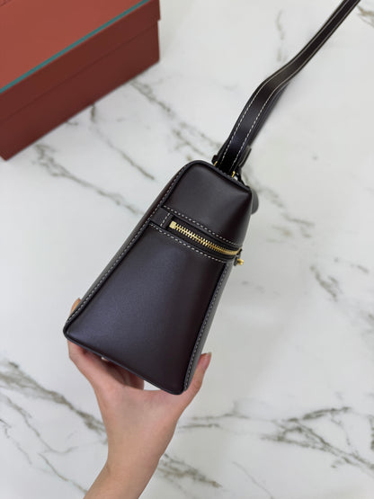 LORO PIANA Extra Bag 27 Dark Chocolate