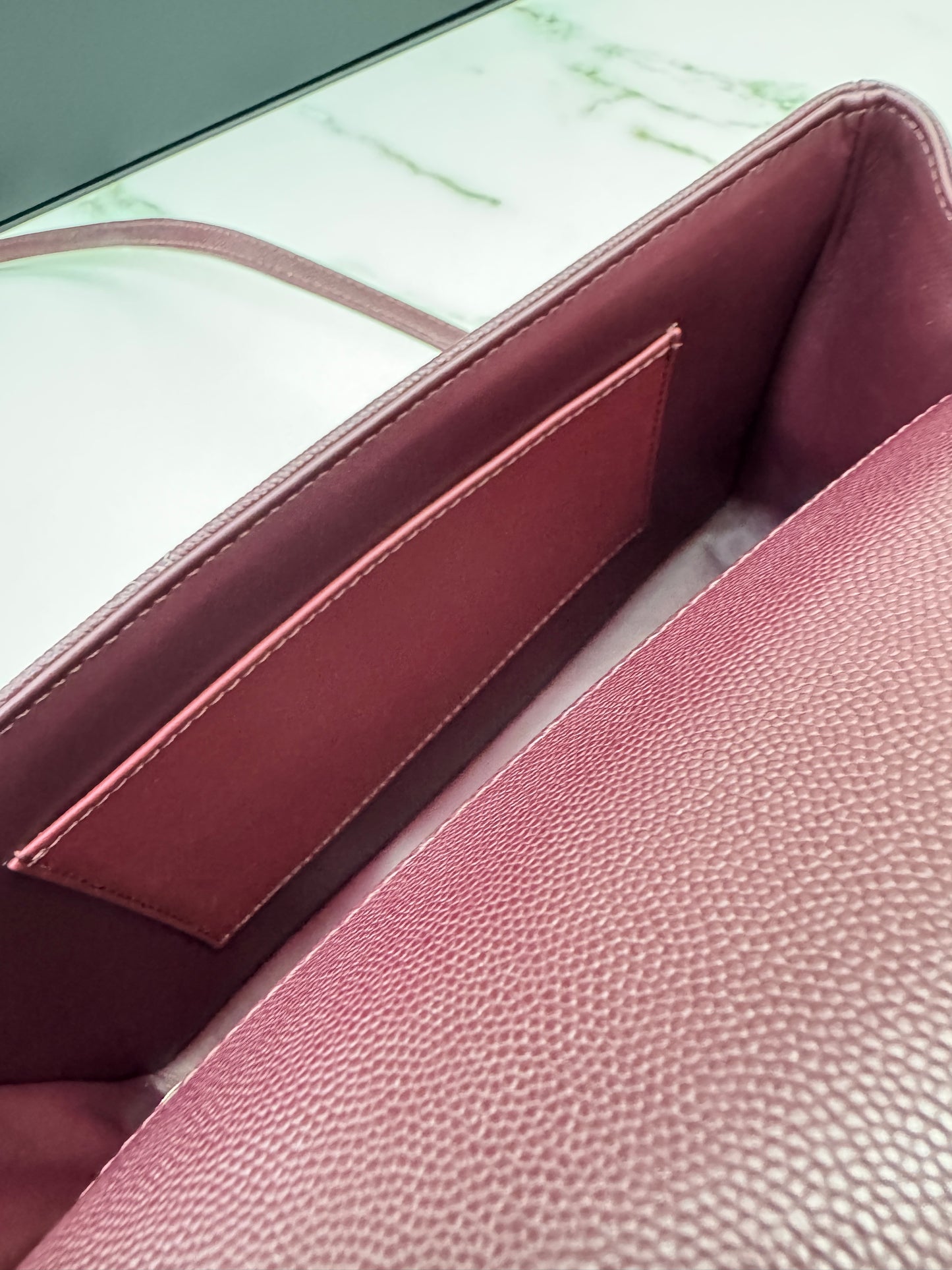 CHANEL Preppy Coco Small 酒紅色