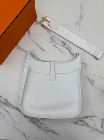 HERMES Evelyn29 新白色金扣 0U New White GHW