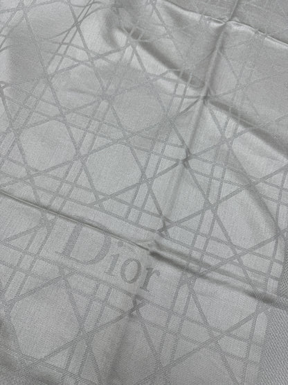 DIOR Cannage 140cm Scarf 銀色