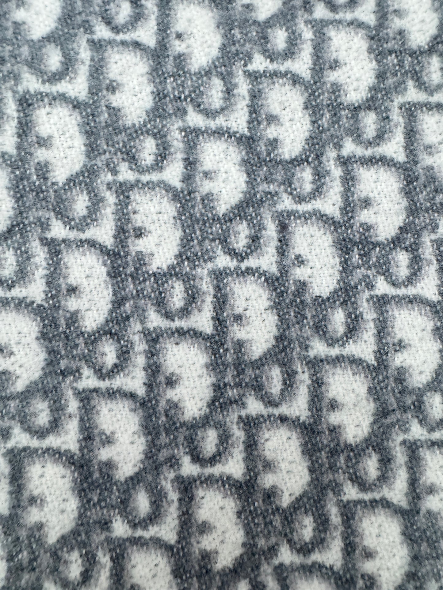 DIOR Oblique Scarf Grey 200x48cm