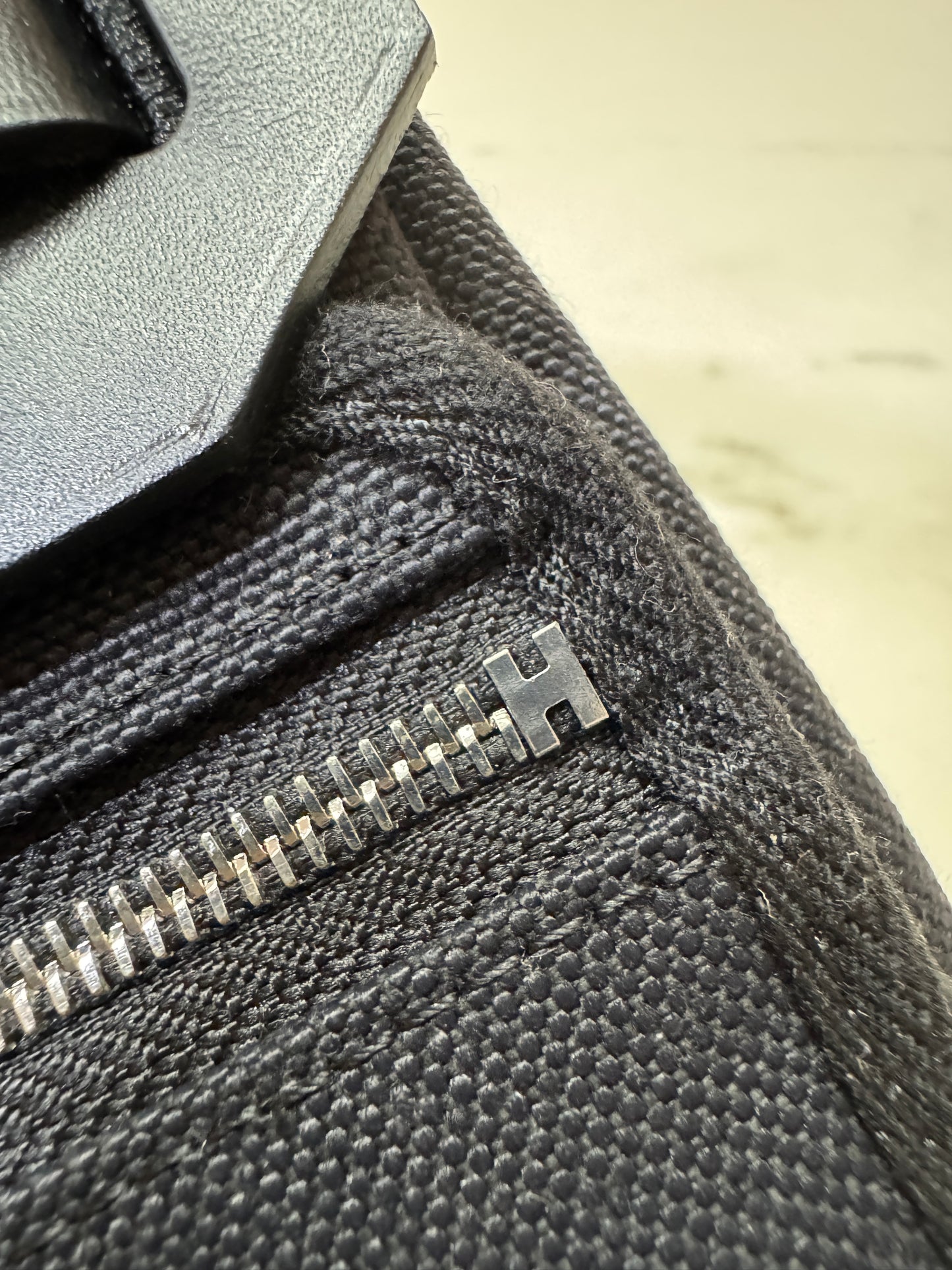 HERMES Mini Herbag 黑銀