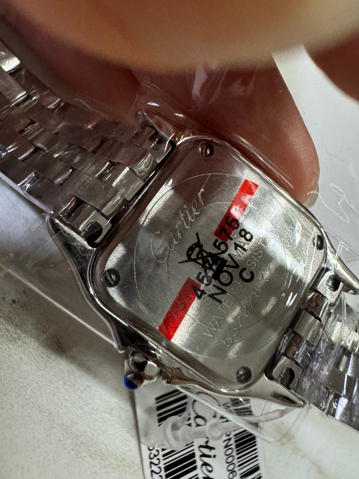 CARTIER 獵豹中號 天然真鑽 銀色