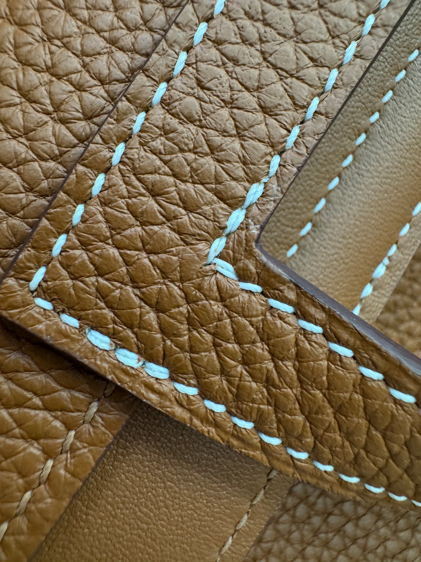HERMES Halzan 25 金棕色金扣 TC Gold GHW