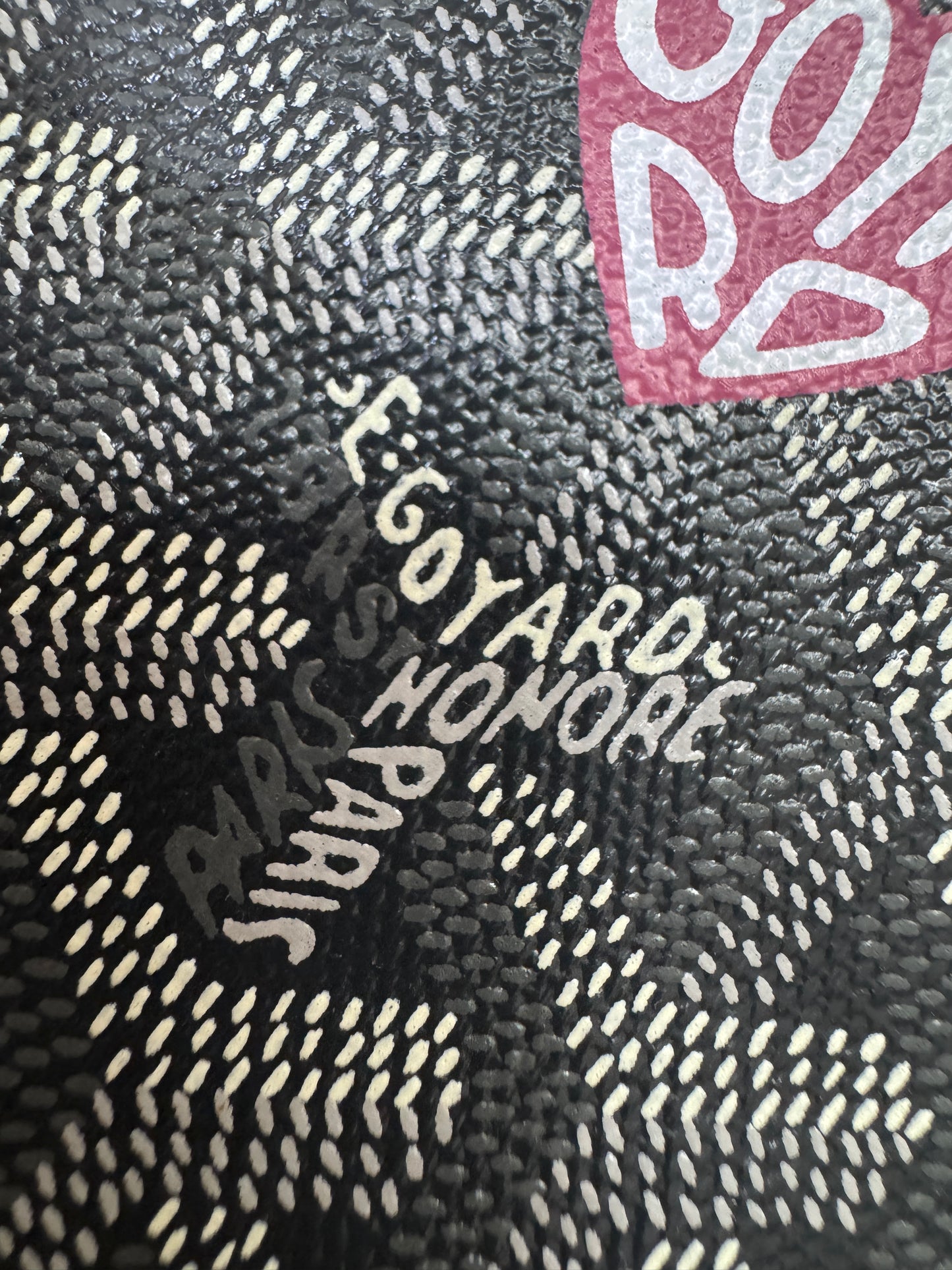GOYARD Hobo 灰色 粉紅色小愛心版