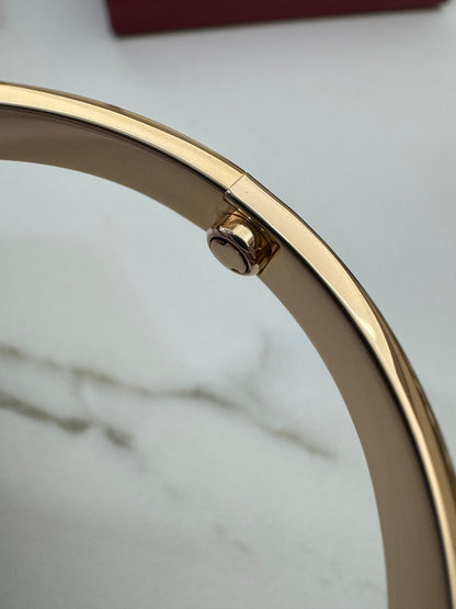 CARTIER Love Bracelet Classic Brushed Rose Gold 磨砂玫瑰金