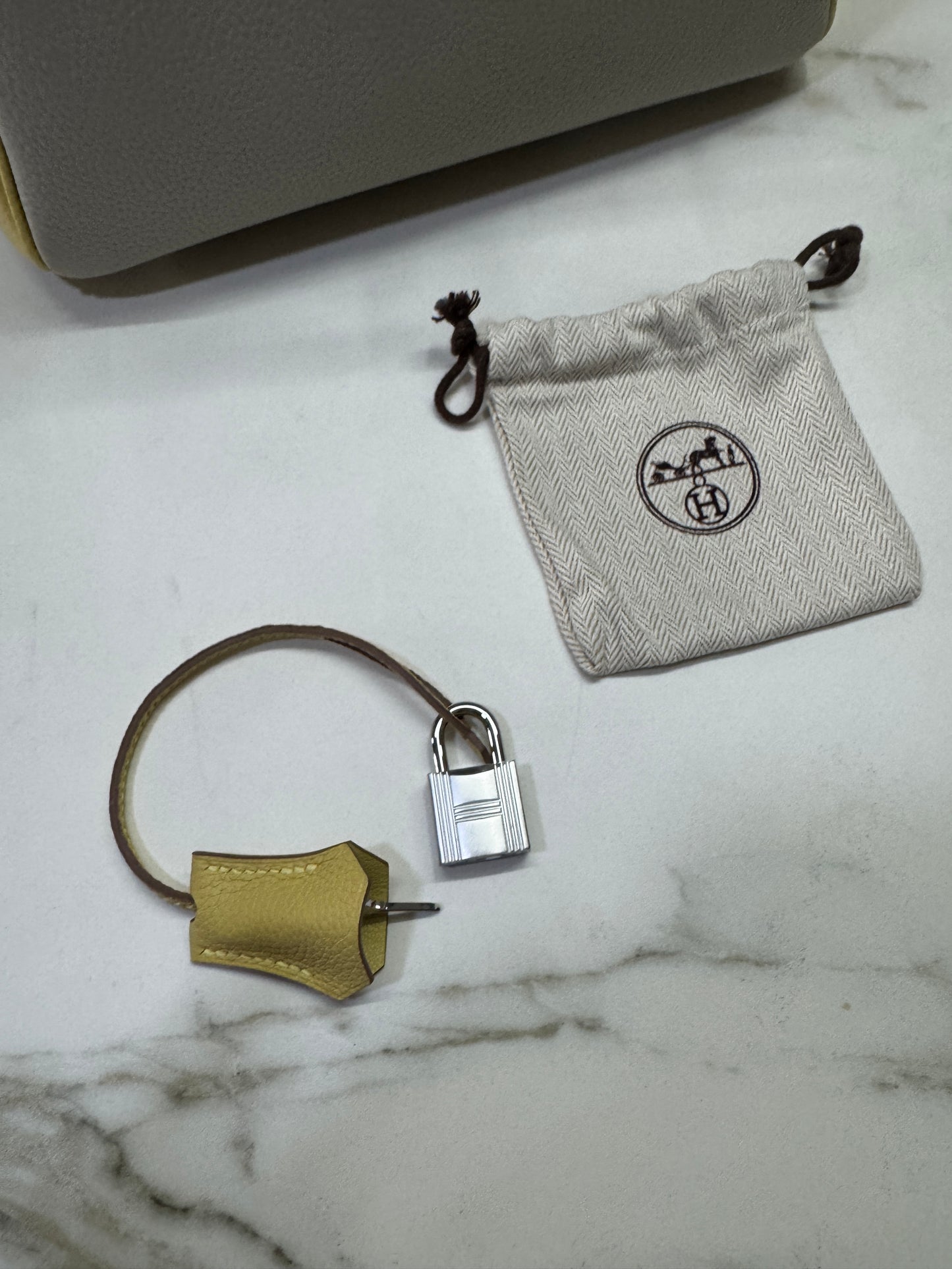 HERMES Birkin25 SO 珍珠灰拼小雞黃 Togo PHW