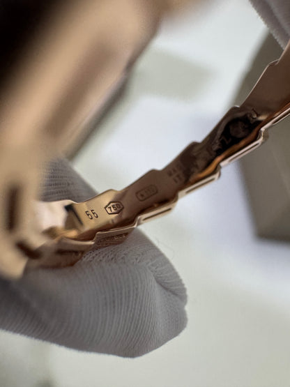 BVLGARI Serpenti 18K玫瑰金 貝母 鑽石戒指【真金真鑽】